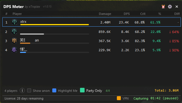 Aion 2 - DPS METER - 1 MONTH